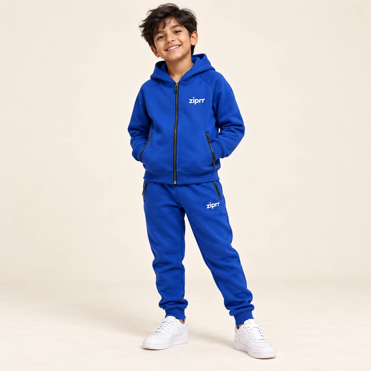 Junior Cobalt All-Weather Windbreaker